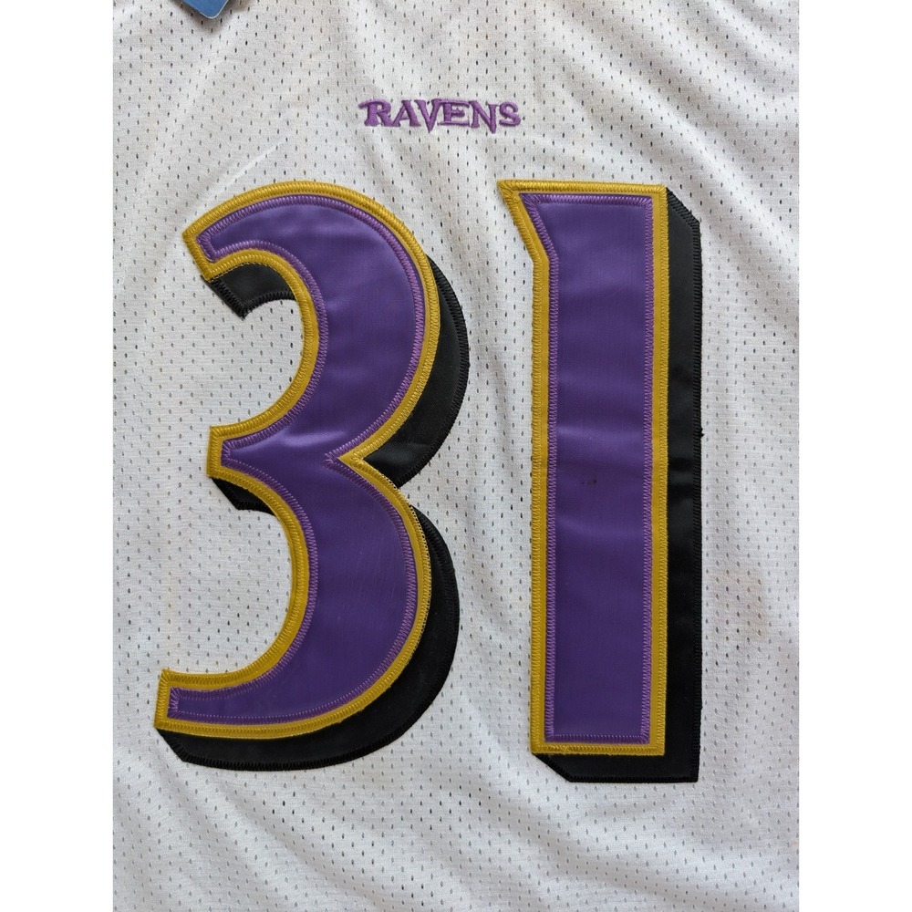 Vintage Y2K Jamal Lewis Jersey Mens 56 NWT READ Baltimore Ravens Stitched White - Picture 4 of 16